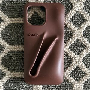 RHODE Chocolate Brown Phone Case iPhone 16 Pro Max